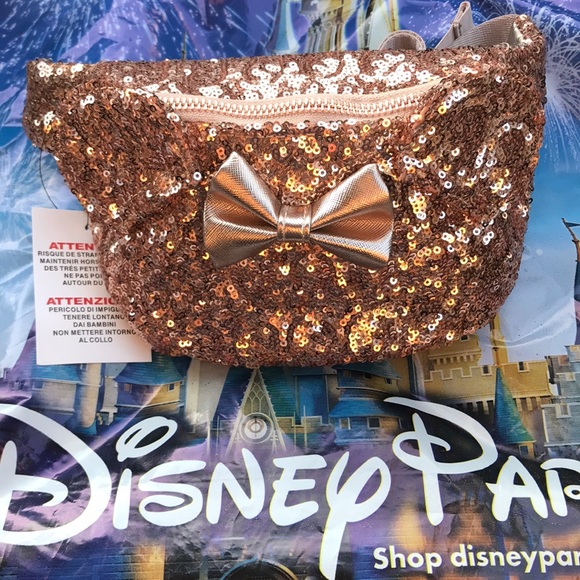 Rose Gold Minnie Mouse Fanny Pack - Picture 2 of 6